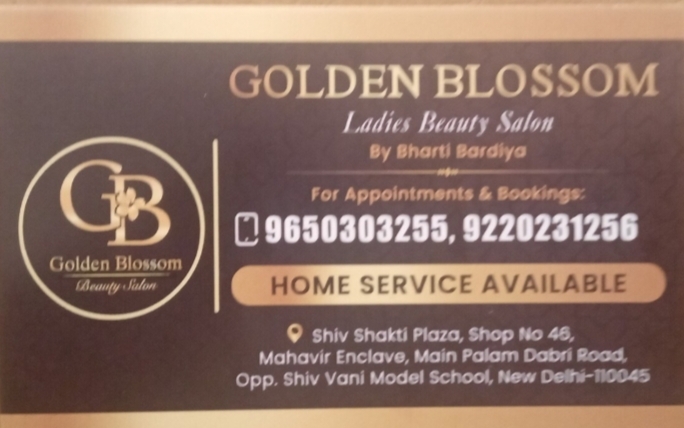 Golden Blossom Business Card